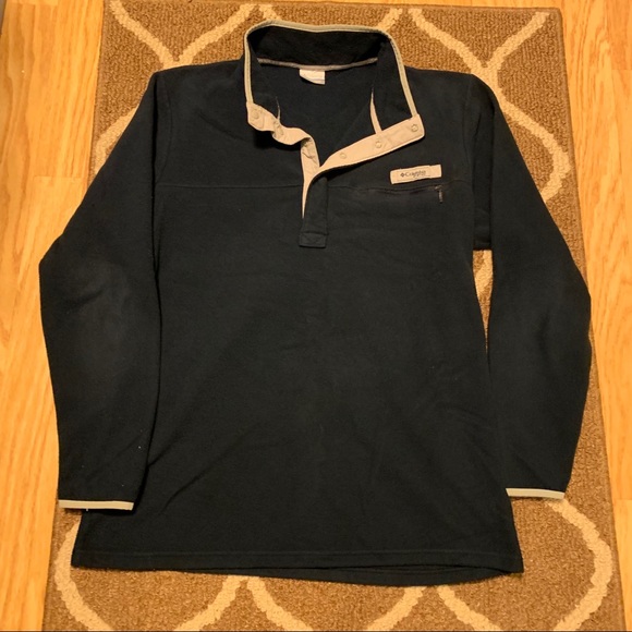 Columbia Harborsider Navy Fleece Pullover - XL - Picture 1 of 7